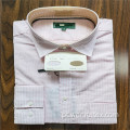Camisas masculinas de manga comprida leve 100% algodão